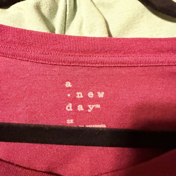 A New Day Women's Plum Short Sleeve Tee - Picture 2 of 2